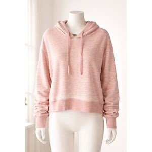 Jane + Delancey Womens Pink Space Dye Pullover Hoodie Sweatshirt Size M